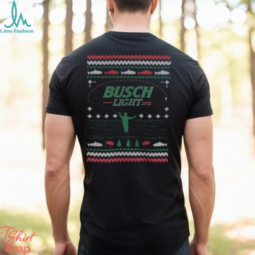 Busch Light Trout Fishing Ugly Christmas Shirt