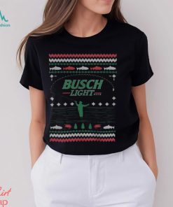 Busch Light Trout Fishing Ugly Christmas Shirt