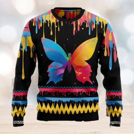 Butterfly Colorful Beauty Christmas Ugly Christmas Sweater