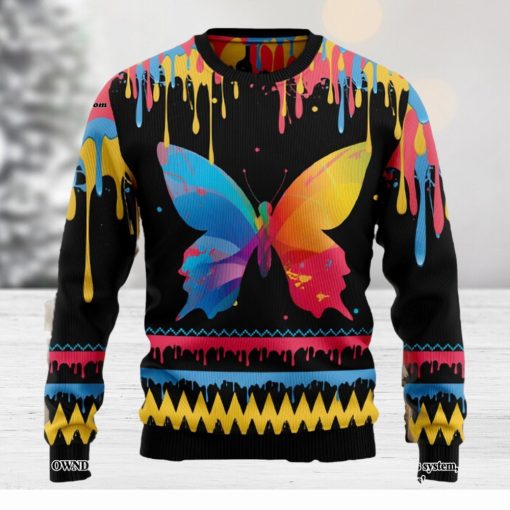 Butterfly Colorful Beauty Christmas Ugly Christmas Sweater