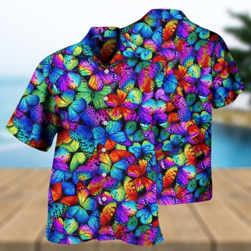 Butterfly Multi Bright Butterflies Hawaiian Shirt