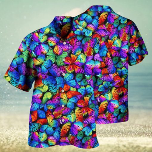 Butterfly Multi Bright Butterflies Hawaiian Shirt