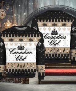 CANADIAN CLUB WHISKY UGLY CHRISTMAS SWEATER