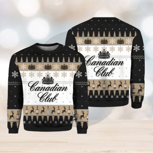 CANADIAN CLUB WHISKY UGLY CHRISTMAS SWEATER