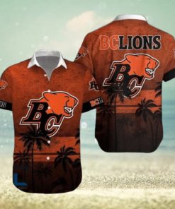 CFL BC Lions Tropical Tree Hawaiian Shirt