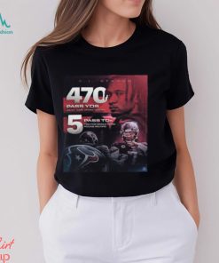CJ Stroud 470 Pass YDs And 5 Pass TDs For Single Game Rookie Record Unisex T Shirt