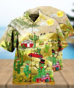 Cactus & Holiday Vibe Hawaiian Shirt Funny Xmas Gifts