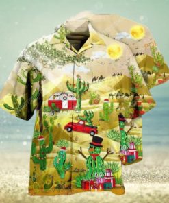 Cactus & Holiday Vibe Hawaiian Shirt Funny Xmas Gifts