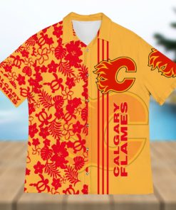 Calgary Flames American Sports Team Flower Beach Tree Hawaiian Shirt