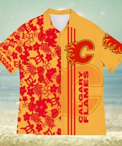 Calgary Flames American Sports Team Flower Beach Tree Hawaiian Shirt