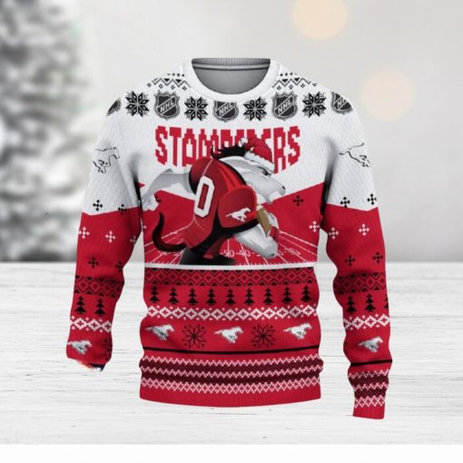 Calgary Stampeders Custom Name 3D Sweater Funny Gift For Men And Women Fans Christmas