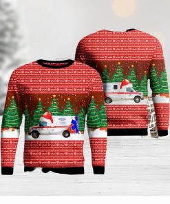 California AMR San Mateo County EMS Ugly Christmas Sweater