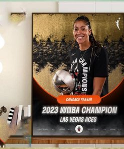 Candace Parker x Las Vegas Aces 2023 WNBA Champion Home Decor Poster Canvas