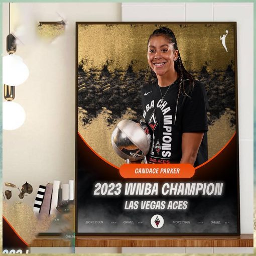 Candace Parker x Las Vegas Aces 2023 WNBA Champion Home Decor Poster Canvas