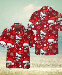Candy Cane Skulls Red Aloha Shirt Xmas, Funny Christmas Gift Ideas