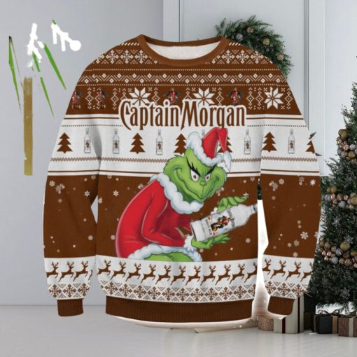 Captain Morgan Grinch AOP Ugly Christmas Sweater Christmas Gift For Men And Women