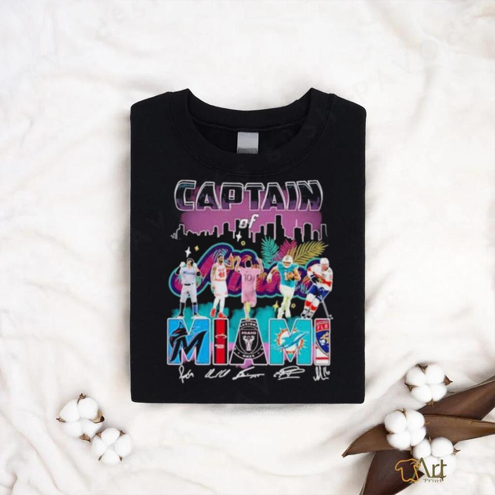 Captain of Miami Sports Team Signatures shirt Captain of Miami Sports Team Signatures shirt