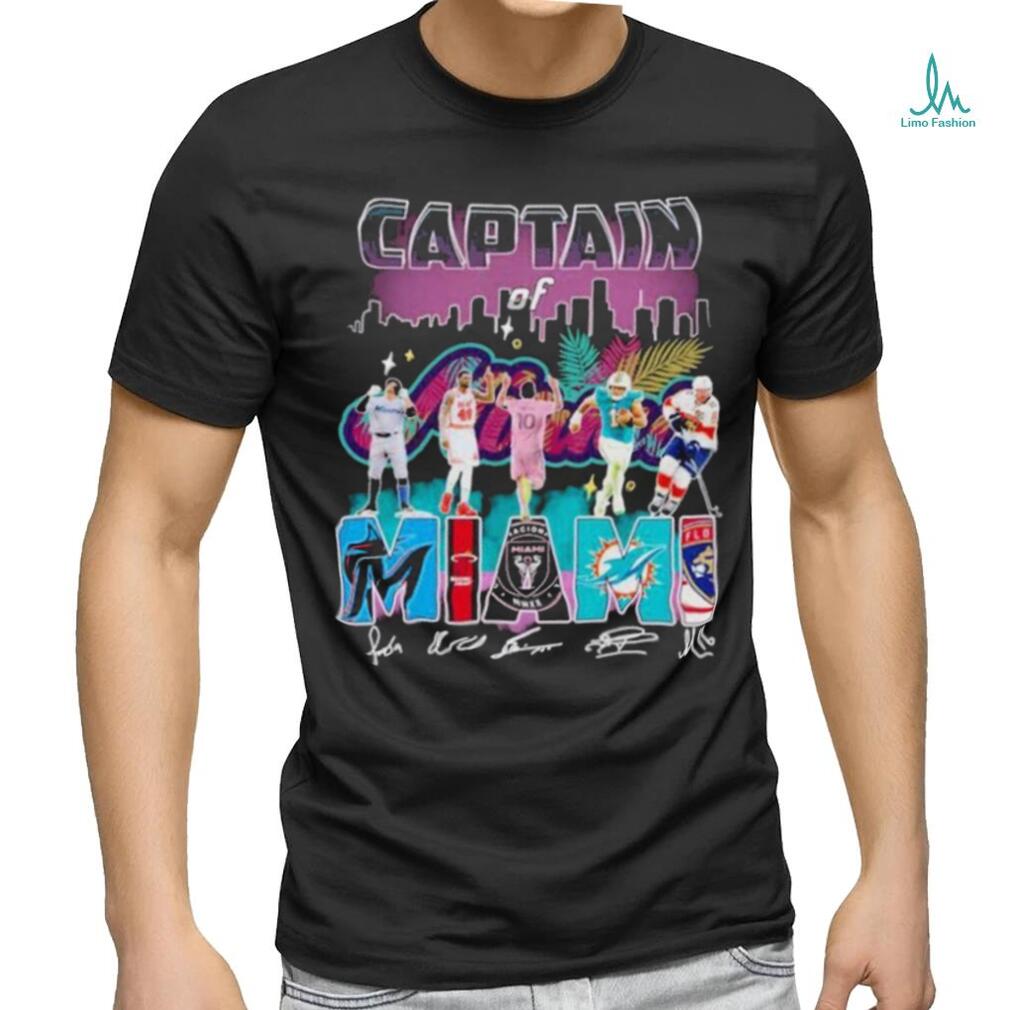Captain of Miami Sports Team Signatures shirt Captain of Miami Sports Team Signatures shirt