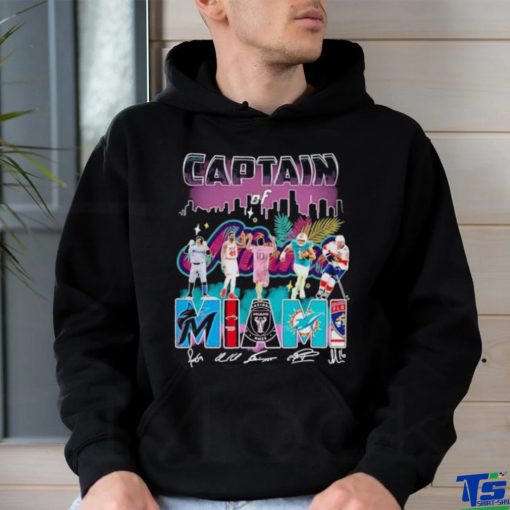 Captain of Miami Sports Team Signatures shirt
