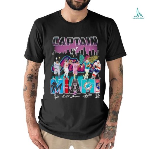 Captain of Miami Sports Team Signatures shirt