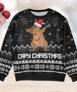 Capybara Capy Christmas Ugly Sweater