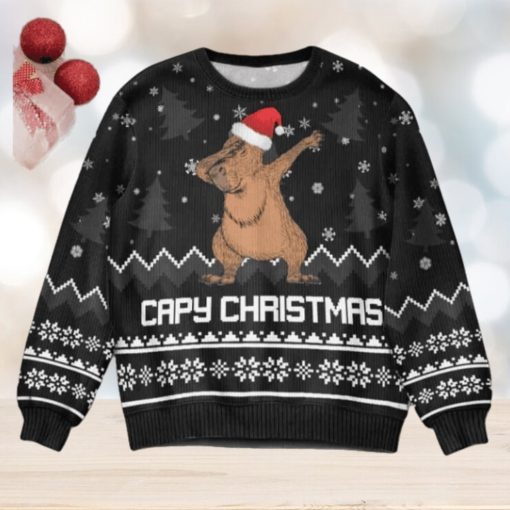 Capybara Capy Christmas Ugly Sweater