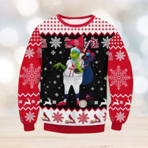 Cardinals Grinch Christmas Christmas Ugly Sweater Gift For Men And Women