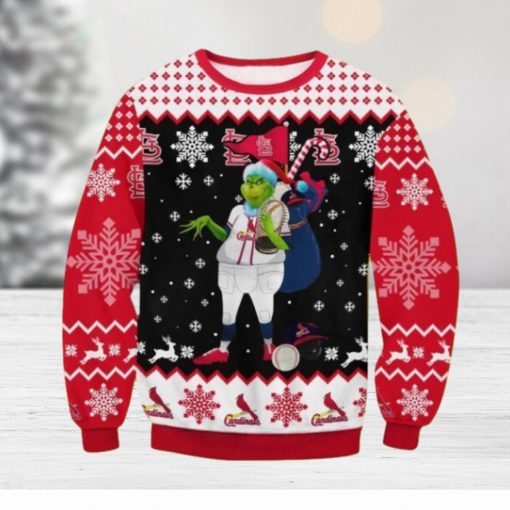 Cardinals Grinch Christmas Christmas Ugly Sweater Gift For Men And Women