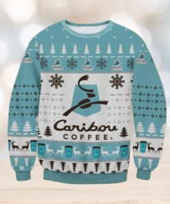 Caribou Coffee Christmas Ugly Sweater Gift For Men And Women