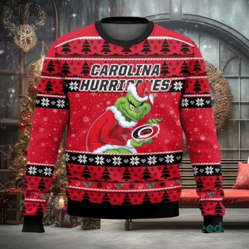 Carolina Hurricanes Grinch AOP Ugly Christmas Sweater Christmas Gift For Men And Women