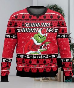 Carolina Hurricanes Grinch AOP Ugly Christmas Sweater Christmas Gift For Men And Women