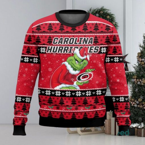 Carolina Hurricanes Grinch AOP Ugly Christmas Sweater Christmas Gift For Men And Women