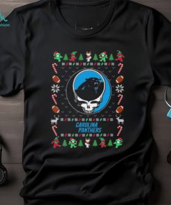 Carolina Panthers Grateful Dead Ugly Christmas Shirt