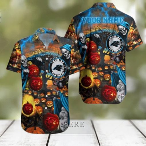 Carolina Panthers NFL Hawaiian Shirt Halloween Personalize Gifts For Men Dad Gifts Christmas Gifts