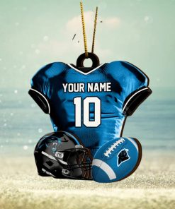 Carolina Panthers NFL Sport Ornament Custom Name And Number