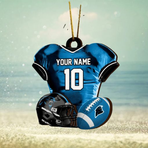 Carolina Panthers NFL Sport Ornament Custom Name And Number