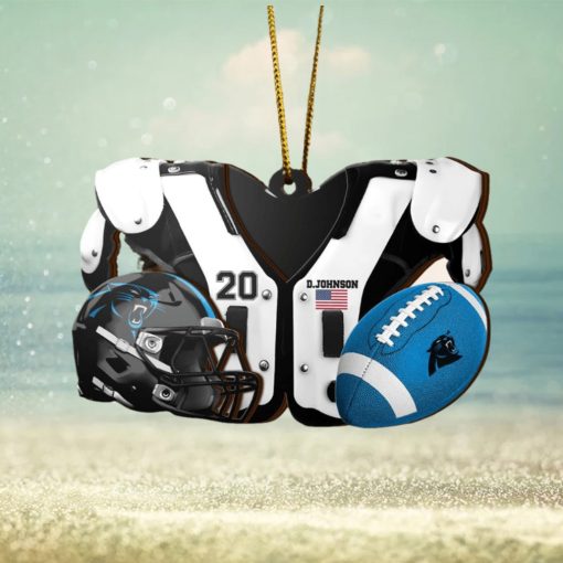 Carolina Panthers NFL Sport Ornament Custom Your Name And Number