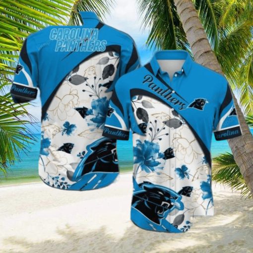 Carolina Panthers NFL Vintage Floral Hawaiian Shirt Gifts For Fans Dad Gifts