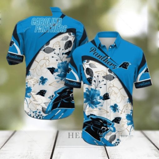 Carolina Panthers NFL Vintage Floral Hawaiian Shirt Gifts For Fans Dad Gifts