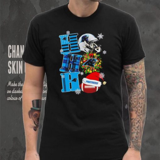 Carolina Panthers NFL ho ho ho Christmas shirt