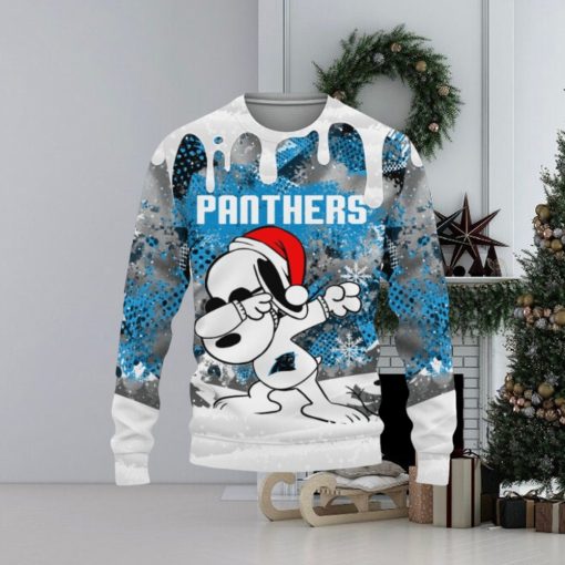 Carolina Panthers Snoopy Dabbing The Peanuts Sports Football American Christmas Dripping Matching