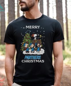 Carolina Panthers Snoopy Family Christmas Shirt