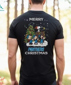 Carolina Panthers Snoopy Family Christmas Shirt