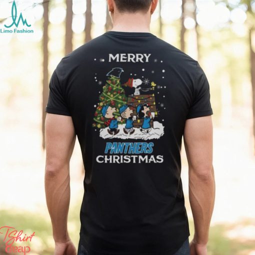 Carolina Panthers Snoopy Family Christmas Shirt