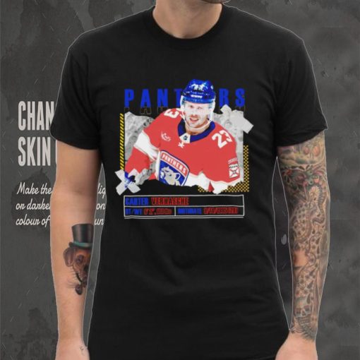 Carter Verhaeghe number 23 Florida Panthers ice hockey player pose paper gift shirt