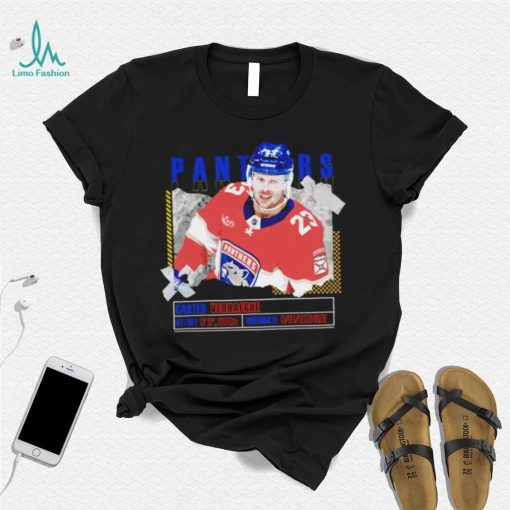 Carter Verhaeghe number 23 Florida Panthers ice hockey player pose paper gift shirt