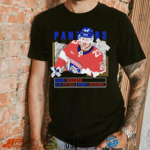 Carter Verhaeghe number 23 Florida Panthers ice hockey player pose paper gift shirt