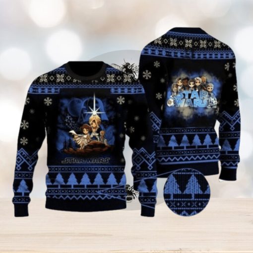 Cartoon Star Wars Characters Christmas Sweater Gift For Men And Women