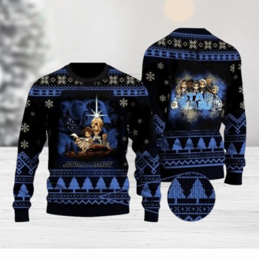 Cartoon Star Wars Characters Christmas Sweater Gift For Men And Women