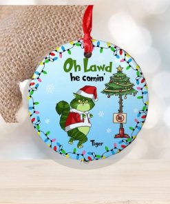 Cat Oh Lawd He Comin Ornament